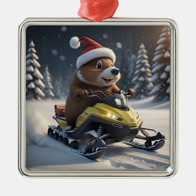 Enfeites de natal Snowmobile (Frente)