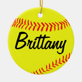 Enfeites de natal Softball Personalizado