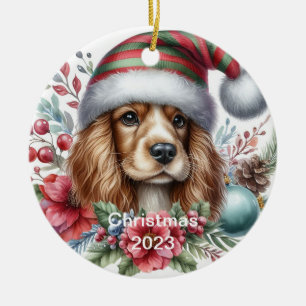 Enfeites de natal Spaniel