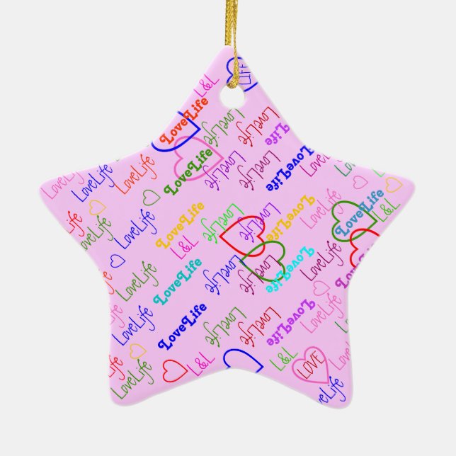 Enfeites de natal Star com várias cores LoveLife (Verso)