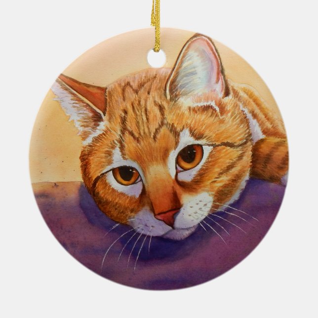 Enfeites de natal Tabby Laranja (Traseira)