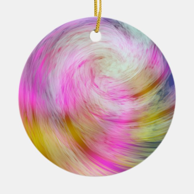 Enfeites de natal Tie Dye (Frente)