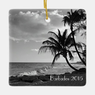 Enfeites de natal tropicais da ilha - personalize