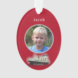 Enfeites de natal Vermelho de Foto Titanic