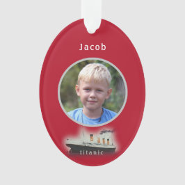 Enfeites de natal Vermelho de Foto Titanic