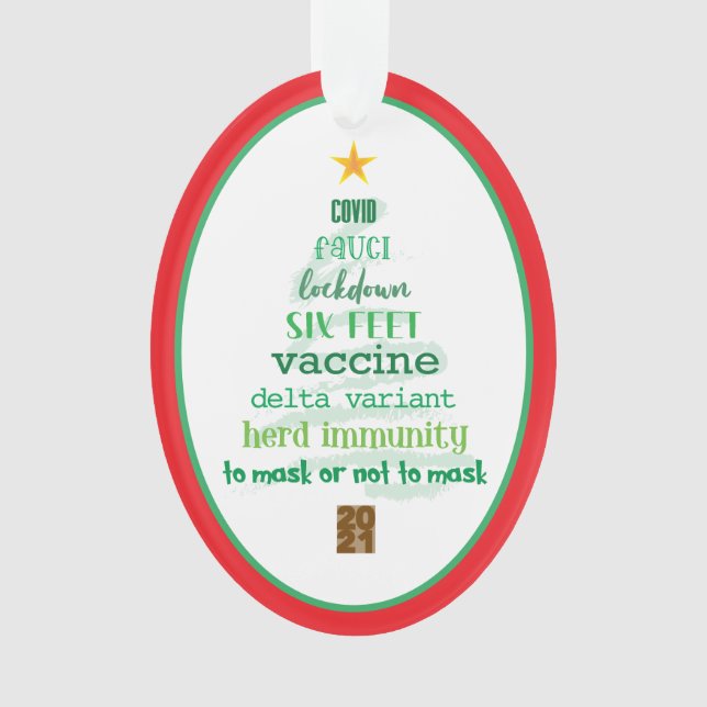 Enfeites de natal Vermelho Keepsasaame 2021 (Frente)