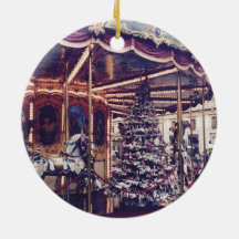 Enfeites de natal Vintage Carousel