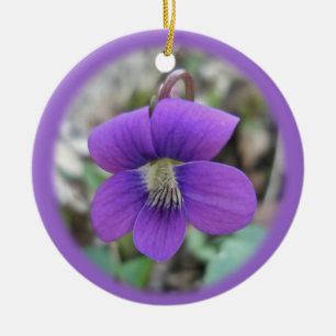 Enfeites de natal violetas do Wildflower