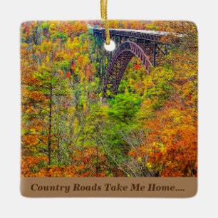 Enfeites de natal West Virginia Country Roads