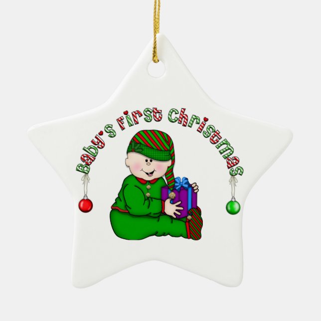 Enfeites de natal White Elf Baby 1rua (Frente)