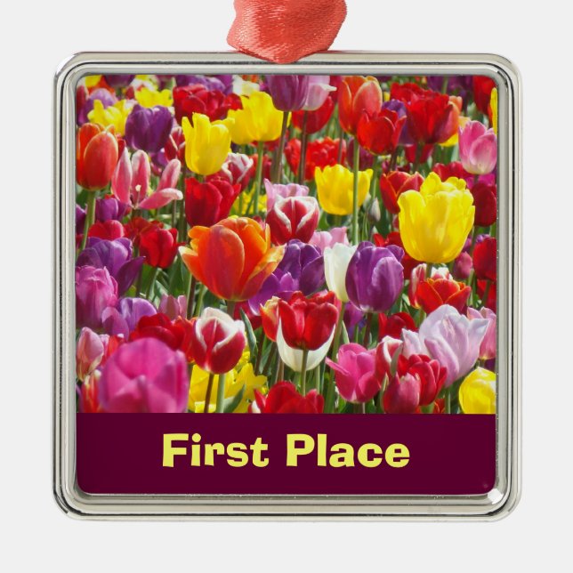 Enfeites Pendurados em Primeiro Lugar Flores de Tu (Frente)