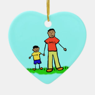 Enfeites Personalizados de Família Pai e Filho