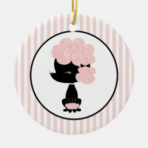 Enfeites Personalizados de Poodle Francês de Desen