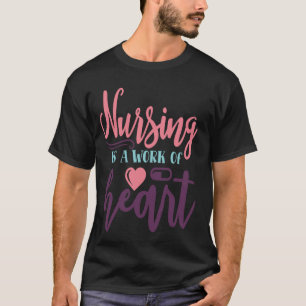 Enfermagem É Uma Obra De Coração - Camisa Enfermei