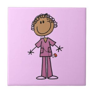 Enfermeira Afro-Americana do Stick