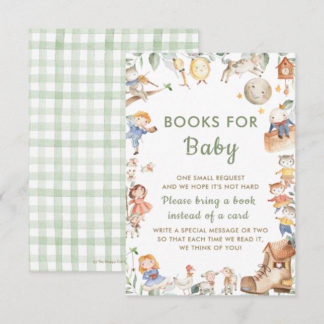 Enfermeira Chic Rhyme Greenery Traga um Cartão de  (Frente/Verso)