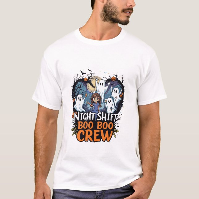 enfermeira de Halloween, design de camiseta (Frente)