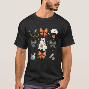 Enfermeira do Arco Coquette Ghost Scrub Top Hallow