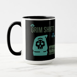 Enfermeira do Turno Sombrio - Caneca de Café Reape