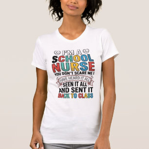 Enfermeira Escolar Ouviu Tudo Camisa de Professora