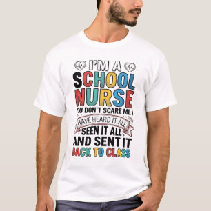 Enfermeira Escolar Ouviu Tudo Camisa de Professora