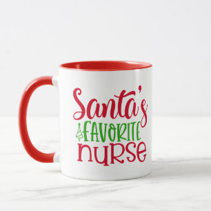Enfermeira favorita Enfermeira caneca de Natal