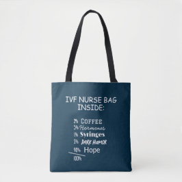 Enfermeira FIV Fertilidade Agravadora Tote Bag Eng