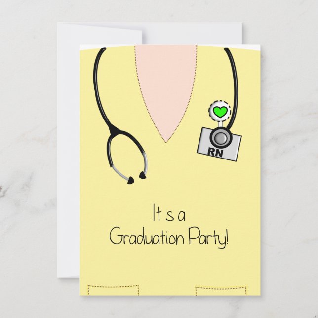 Enfermeira - Formação de Enfermeira Convite Escrut (Frente)