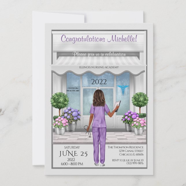 Enfermeira Formando Formando Enfermeira Convite à  (Frente)