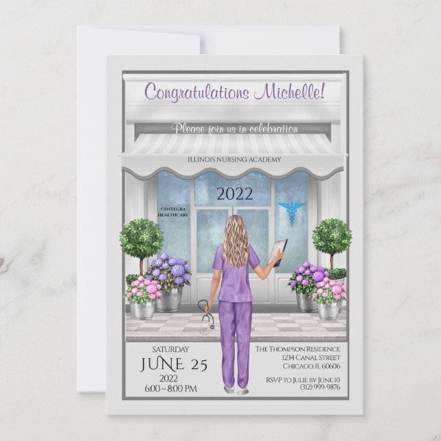 Enfermeira Formando Formando Enfermeira Convite à  (Frente)