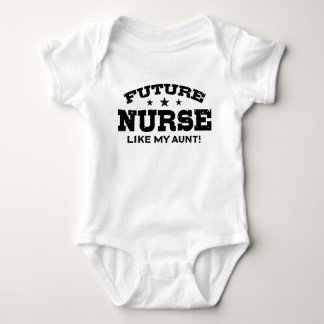 Enfermeira Futura Como Minha Tia Bebê Camisa Bebê