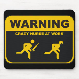 Enfermeira louca Mousepad