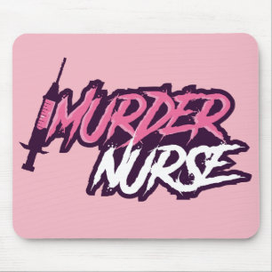 Enfermeira Mousepad do assassinato - rosa