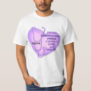 Enfermeira oftálmica Camisa de enfermagem de coraç