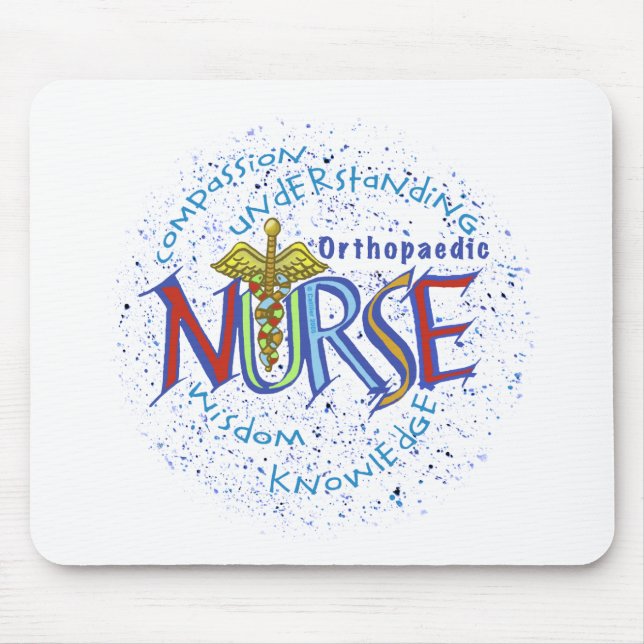 Enfermeira Ortopedia Motto mousepad (Frente)