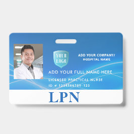 Enfermeira Prática Licenciada, LPN Crachá de Ident