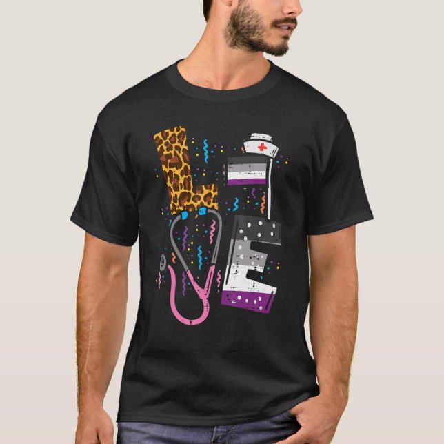 Enfermeira Rn Scrub Top Lgbt Pride Mo (Frente)