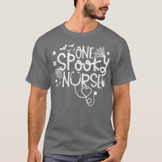 Enfermeira Spooky Camisa Engraçada Stethoscope Hal