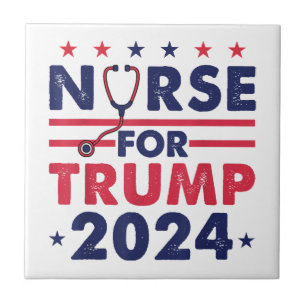 Enfermeiras Retro Para Trump 2024 Bandeira Estrela