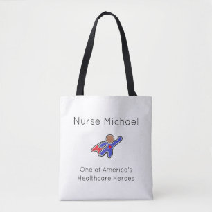 Enfermeiro Bonito Herói Tote Bag