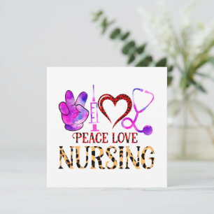 Enfermeiro de Paz e Amor - Design de Enfermeira Bo