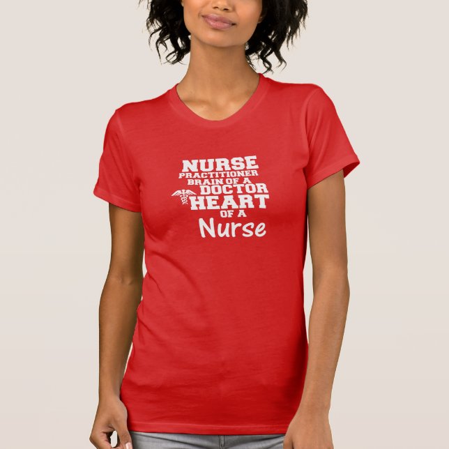 Enfermeiro Inspiracional Camiseta Vermelha (Frente)