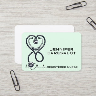 Enfermeiro RN, LVN, LPN, Cartão de visita de Caret