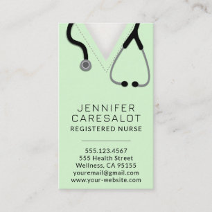 Enfermeiro RN, LVN, LPN, Cartão de visita de Caret