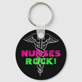 Enfermeiro Rock Chaveiro | Cores neoplásicas