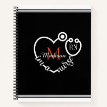 Enfermeiro Stethoscope Personalização Moderna Nome