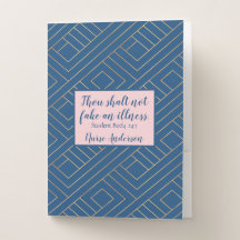 Enfermeiro; Você Não Fingiu Uma Doença. azul