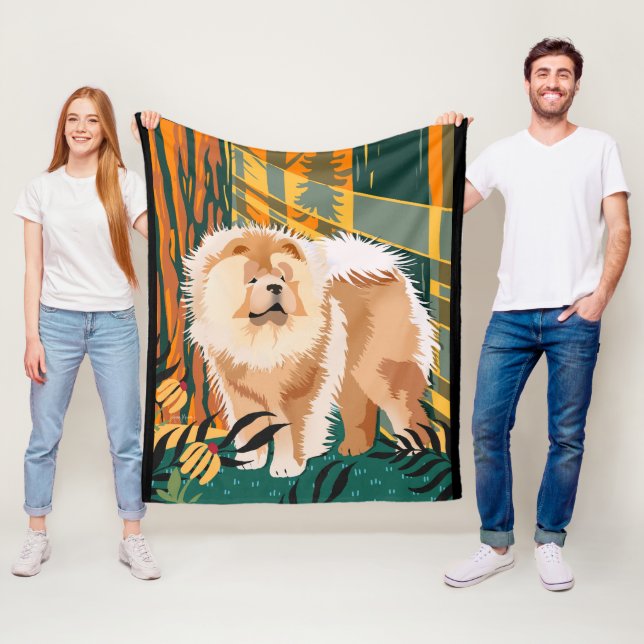 ENFRENTAR O cobertor do velo SUN Chow (In Situ)