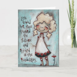 Enfrentar o Futuro - Cartão de Aniversário