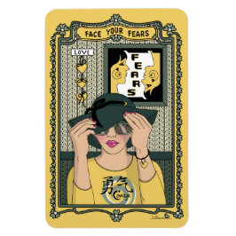 Enfrente seus Medos_C_4x6 Ímã de Geladeira